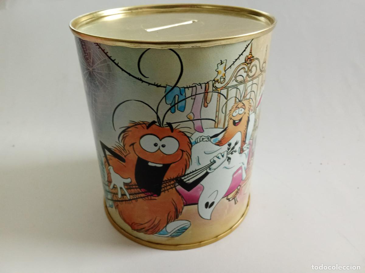 Juguetes antiguos y Juegos de colecci&oacute;n: Hucha lata Casimiro TVE a&ntilde;os 80 - sin uso