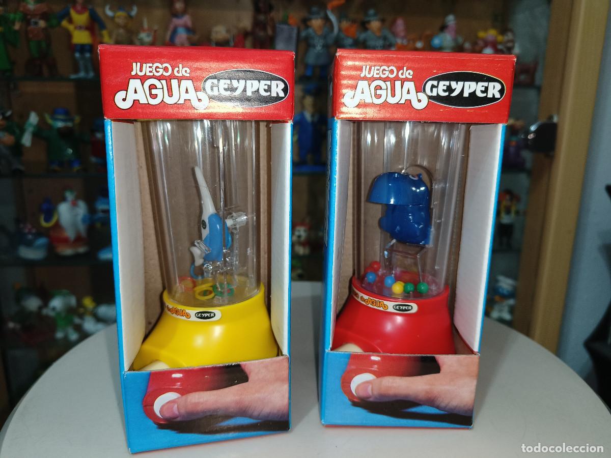 Juguetes antiguos y Juegos de colecci&oacute;n: Ocasion ! 2 juguetes nuevos a estrenar Juegos de Agua Geyper a&ntilde;os 70 80 Hipopotamo y Pez Espada