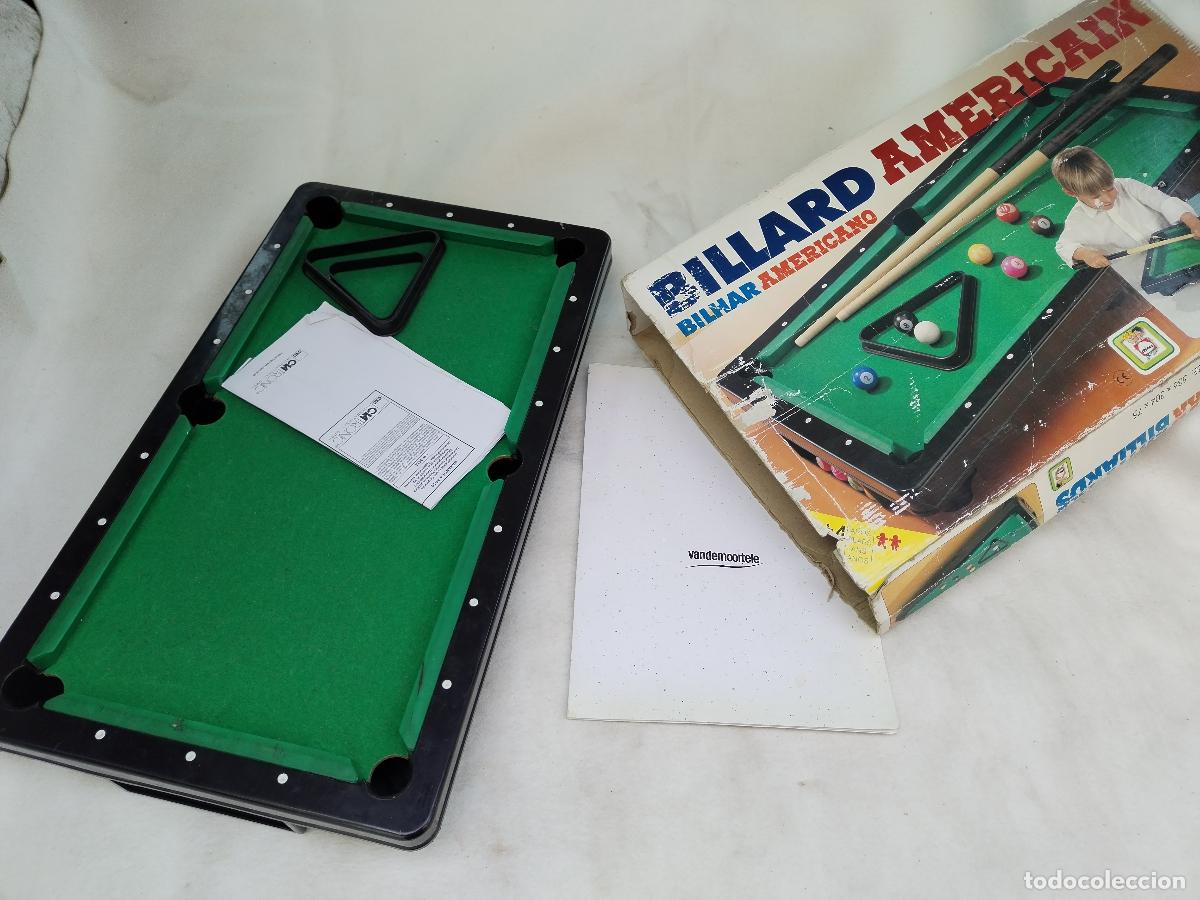 Juguetes antiguos y Juegos de colecci&oacute;n: billar americano infantil - chicos - a&ntilde;os 80
