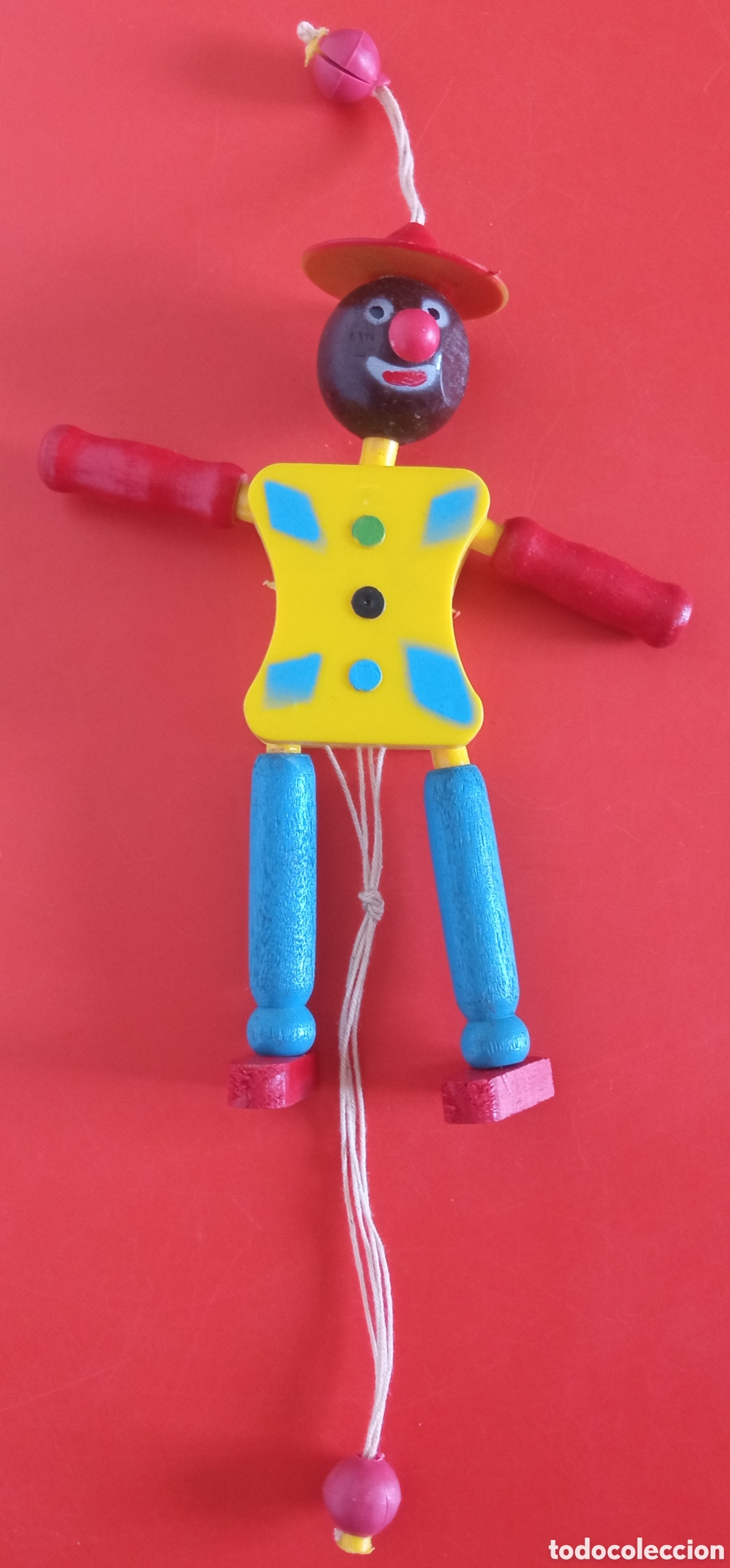 Juguetes antiguos y Juegos de colecci&oacute;n: MU&Ntilde;ECO ARTICULADO MARIONETA DE MADERA Y PL&Aacute;STICO.NACIONAL 60'S.NUEVO.