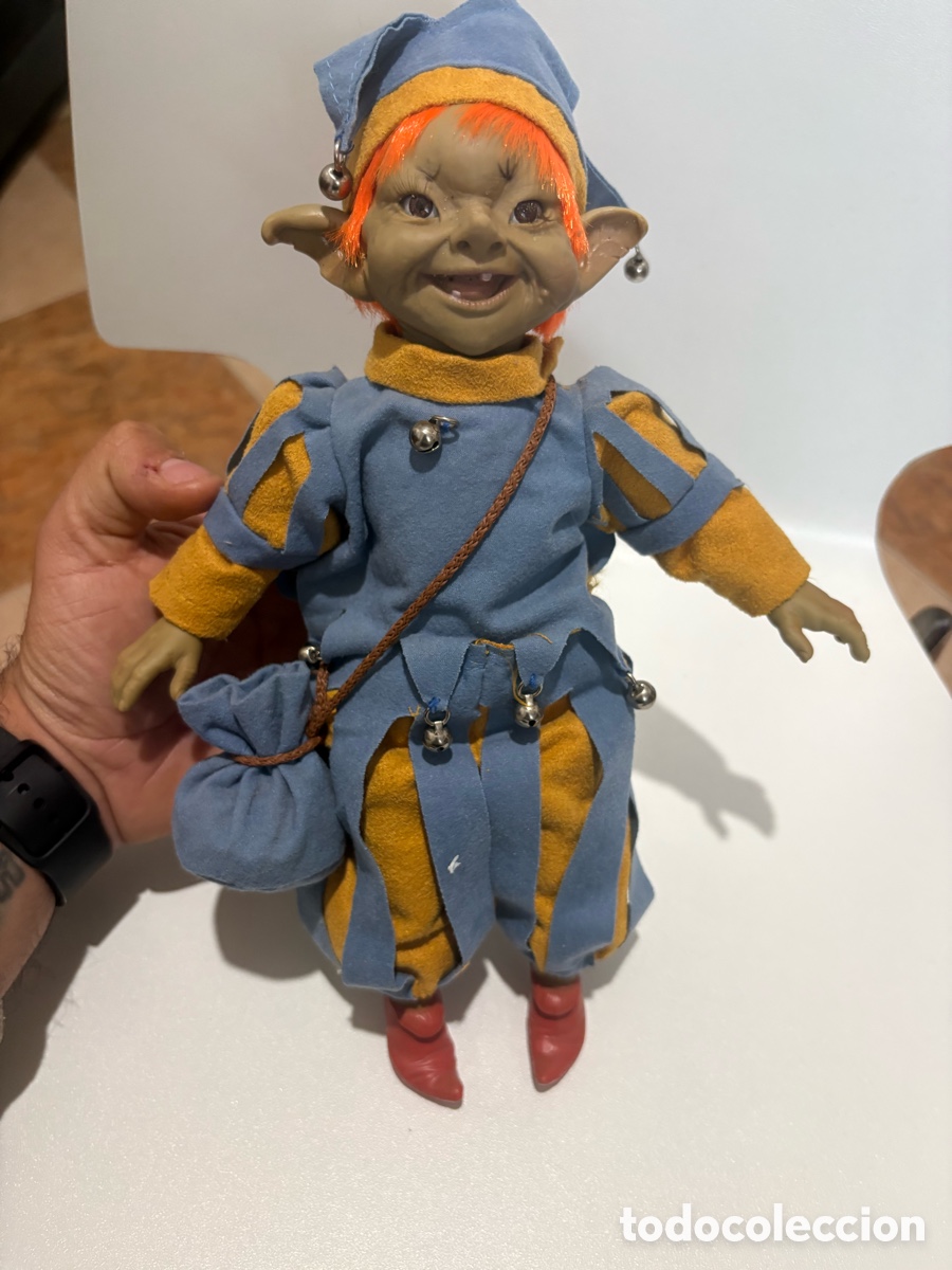 Juguetes antiguos y Juegos de colecci&oacute;n: Mu&ntilde;eco del Elfo Puck de la buena suerte Pep Catal&aacute; 28 cm