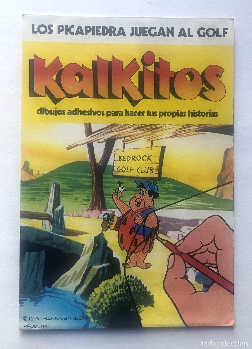 Juguetes antiguos y Juegos de colecci&oacute;n: KALKITOS / LOS PICAPIEDRA JUEGAN AL GOLF / SIN USAR / A&Ntilde;O 1978 / 18 x 12,5 cm.