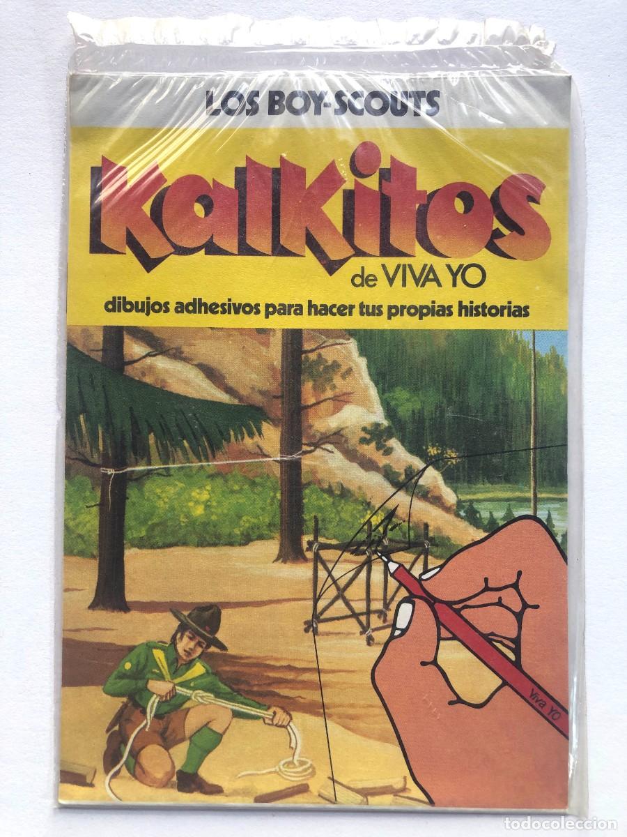 Juguetes antiguos y Juegos de colecci&oacute;n: KALKITOS - de VIVA YO / LOS BOY SCOUTS / PRECINTADO - SIN USAR A&Ntilde;O 1977 / 18 x 12,5