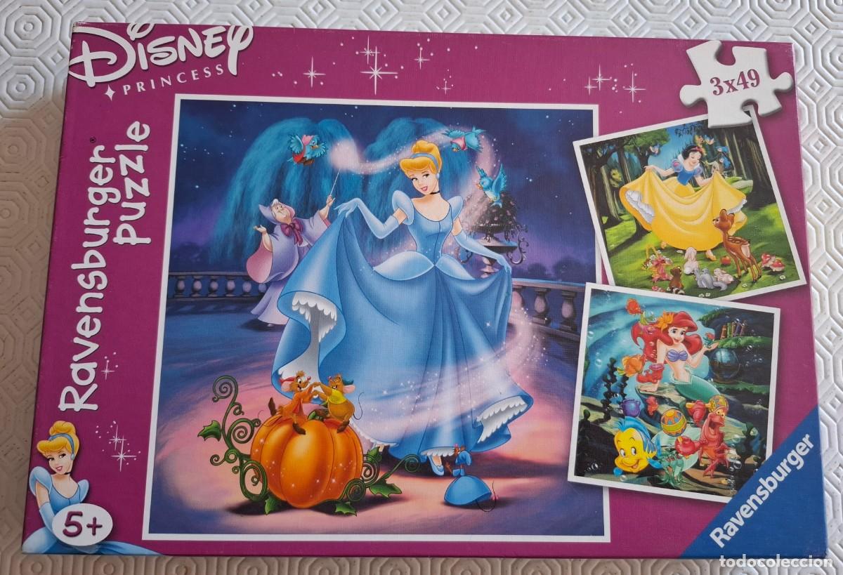 Juguetes antiguos y Juegos de colecci&oacute;n: Puzzle Ravensburger - 3 x 49 piezas - Princesas Disney