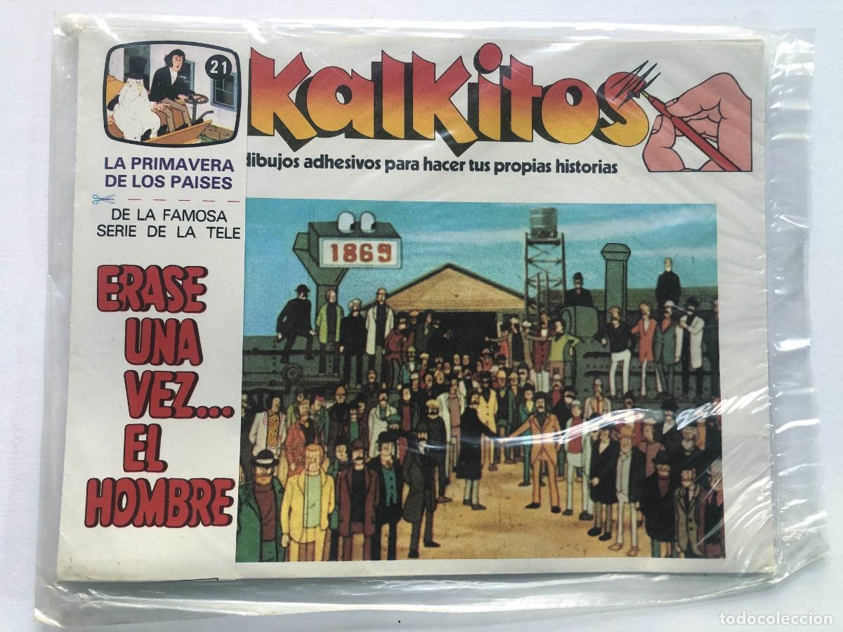 Juguetes antiguos y Juegos de colecci&oacute;n: KALKITOS - ERASE UNA VEZ EL HOMBRE n&ordm; 21 / LA PRIMAVERA DE LOS PAISES / PRECINTADO - SIN USAR