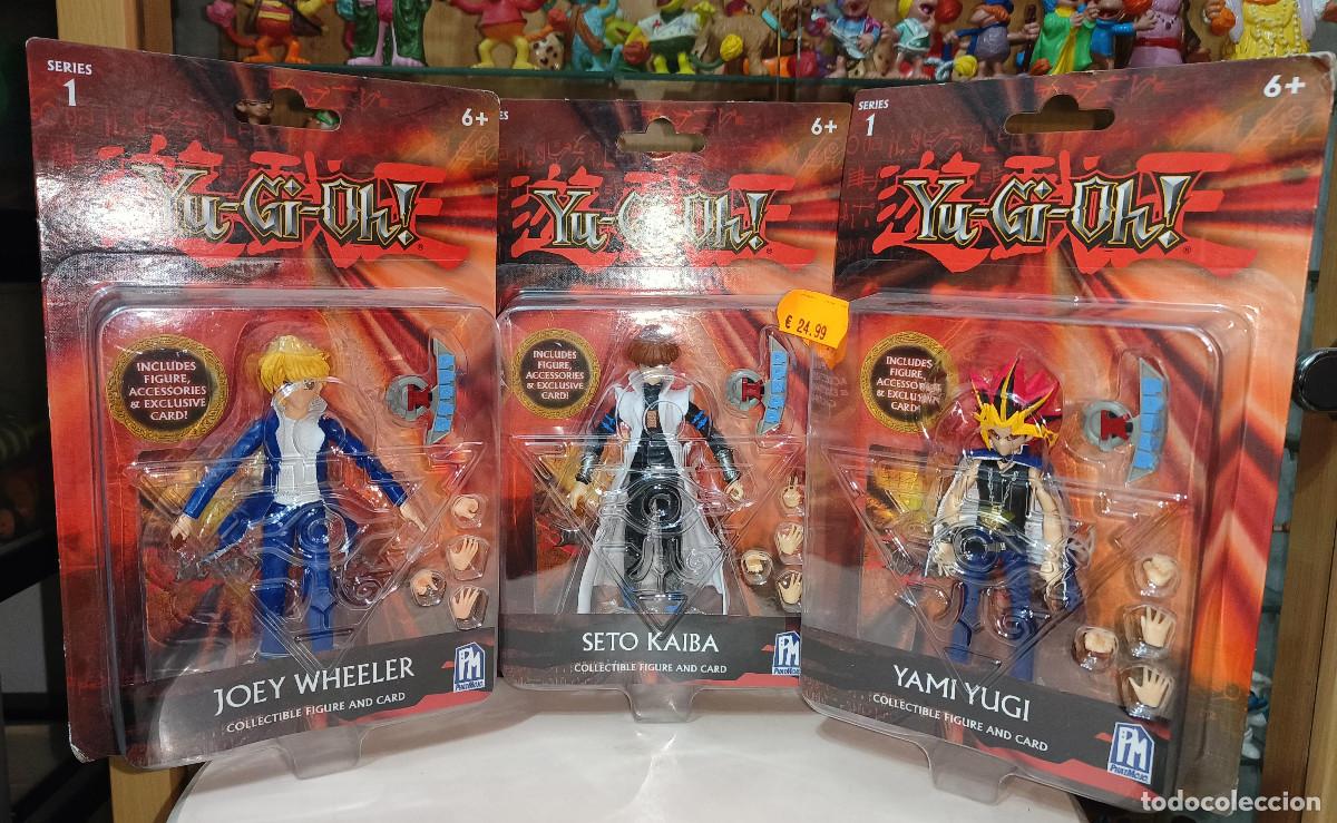 Juguetes antiguos y Juegos de colecci&oacute;n: OCASION 3 BLISTER FIGURAS YU-GI-OH! SET 1 COMPLETO SETO KAIBA, YAMI YUGI Y JOEY WHEELER. BIZAK 2020