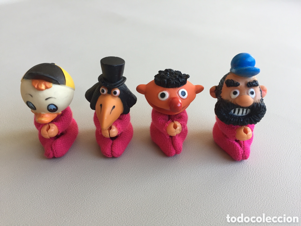Juguetes antiguos y Juegos de colecci&oacute;n: PITIPINZAS PITI PINZAS &rdquo;LOTE DE 4 PERSONAJES DE LA TV A&Ntilde;OS 80&rdquo; MADE IN SPAIN.