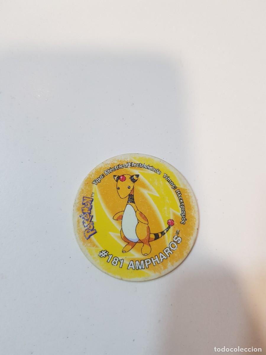 Juguetes antiguos y Juegos de colecci&oacute;n: Tazo pokemon #181 AMPHAROS