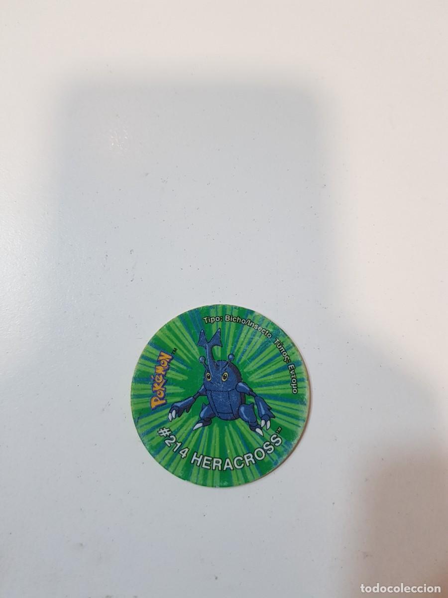 Juguetes antiguos y Juegos de colecci&oacute;n: Tazo pokemon #214 HERACROSS