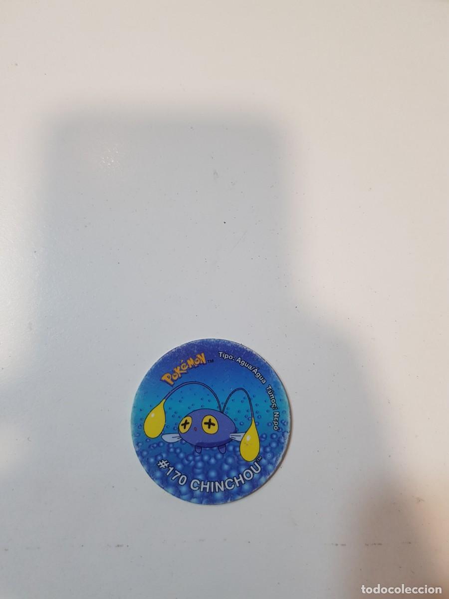 Brinquedos antigos e Jogos de cole&ccedil;&atilde;o: Tazo pokemon #170 CHINCHOU
