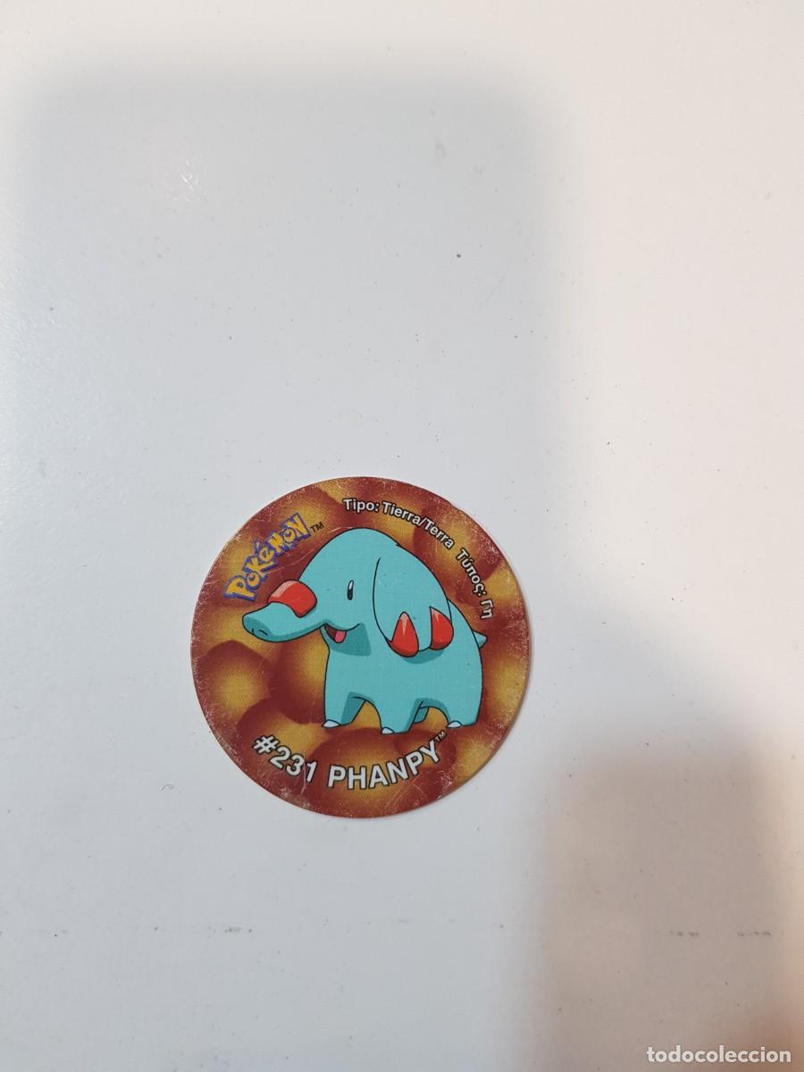 Brinquedos antigos e Jogos de cole&ccedil;&atilde;o: Tazo pokemon #231 PHANPY