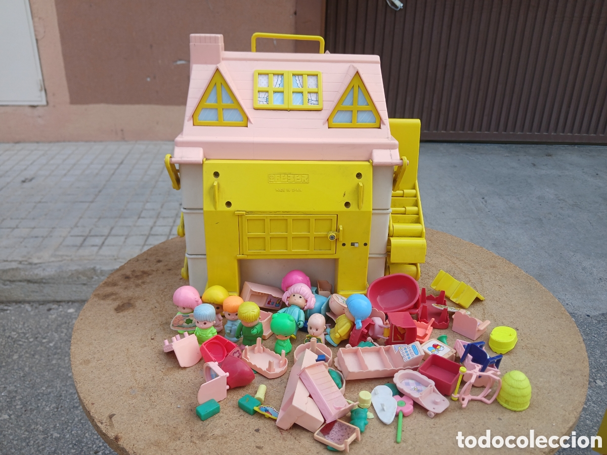 Juguetes antiguos y Juegos de colecci&oacute;n: LA CASITA DE FAMILI FEBER CON MU&Ntilde;ECOS Y ACCESORIOS.