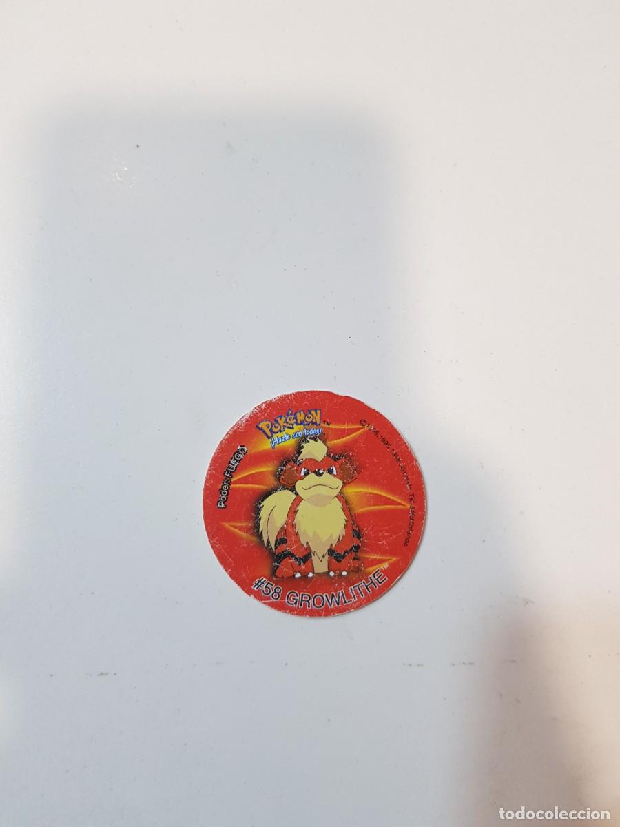 Juguetes antiguos y Juegos de colecci&oacute;n: Tazo Pokemon #58 Growlithe