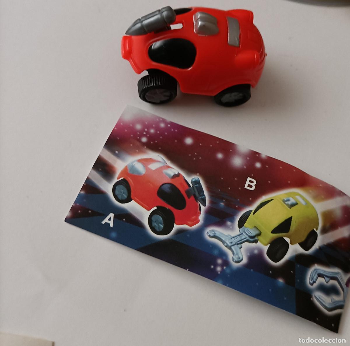 Juguetes antiguos y Juegos de colecci&oacute;n: coche fantasia rojo alien ? miniatura escala mini de huevo sorpresa antiguo a&ntilde;os 90 bpz papel