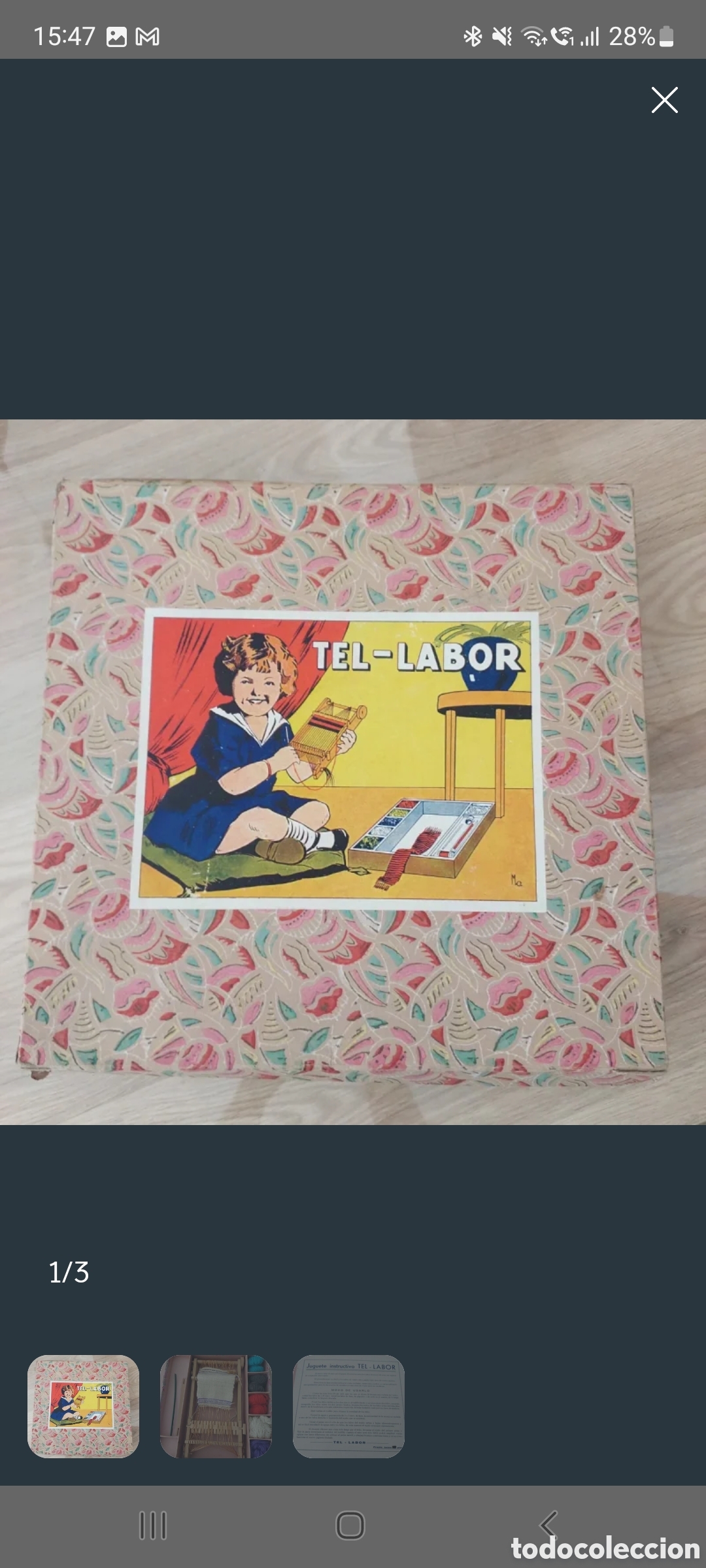 Juguetes antiguos y Juegos de colecci&oacute;n: Juguete para tejer Tel-labor