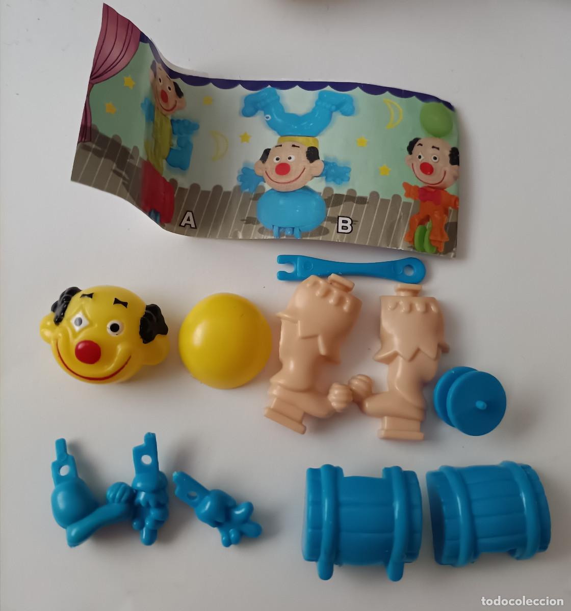 Juguetes antiguos y Juegos de colecci&oacute;n: figura payasete barril payaso circo miniatura escala mini d huevo sorpresa antiguo a&ntilde;os 90 bpz papel