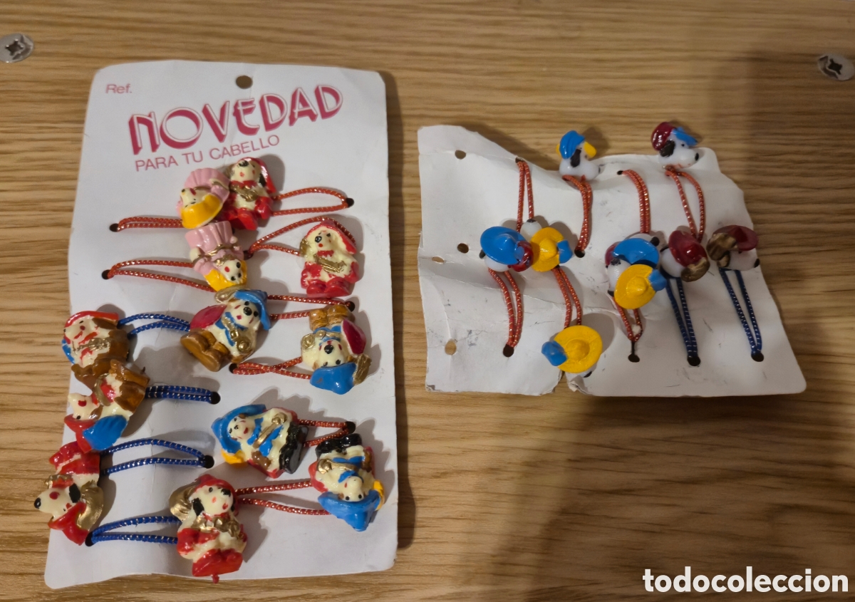Juguetes antiguos y Juegos de colecci&oacute;n: Muy raros paquetes de cintas para el pelo de Dartacan y los Mosqueperro . &Eacute;poca Pressing catch, Gij