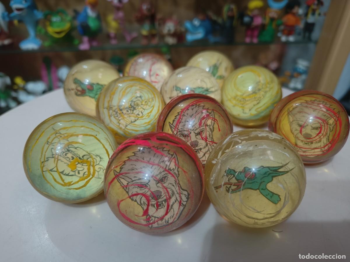 Juguetes antiguos y Juegos de colecci&oacute;n: RAREZA ! Lote 12 pelotas de goma saltarines Monstruos criaturas original vintage a&ntilde;os 80 90