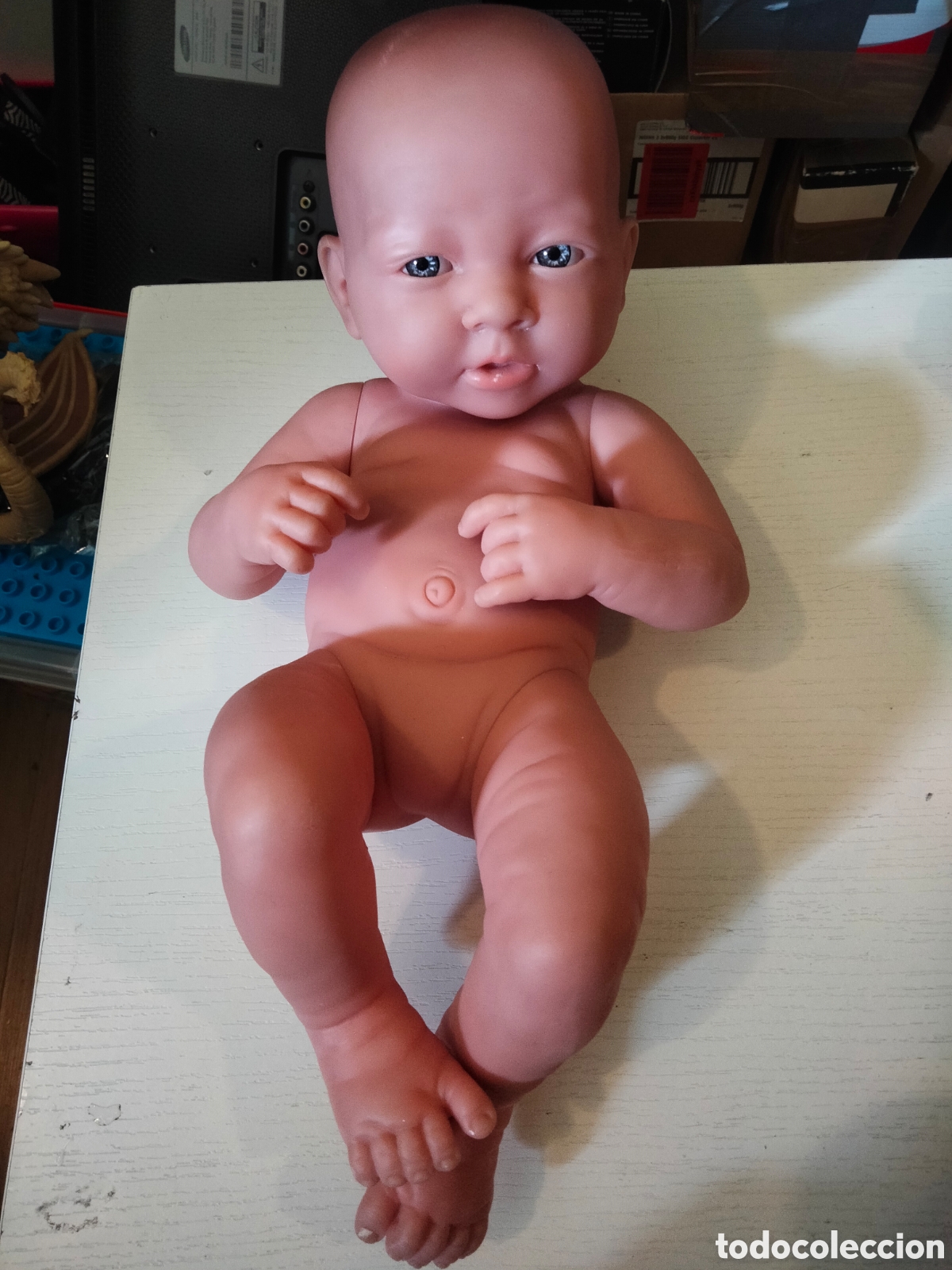 Juguetes antiguos y Juegos de colecci&oacute;n: Mu&ntilde;eco realista 34 cm vinilo