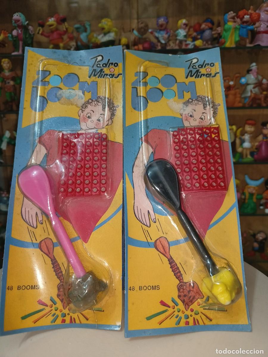 Juguetes antiguos y Juegos de colecci&oacute;n: Rareza coleccionistas ! 2 blister antiguos juguetes dardos explosivos Pedro Miras a&ntilde;os 80 ZOO BOOM