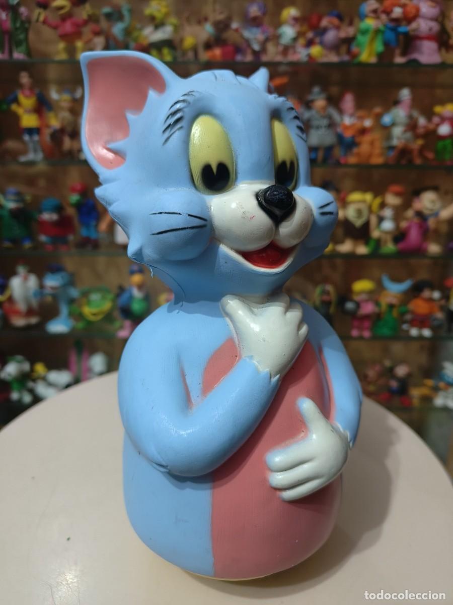 Juguetes antiguos y Juegos de colecci&oacute;n: Ocasion coleccionista antiguo Tente tieso tentetieso original vintage a&ntilde;os 70 80 Gato de Tom y Jerry