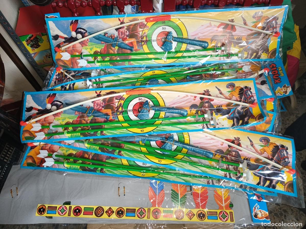 Juguetes antiguos y Juegos de colecci&oacute;n: Super lote 15 blister Juguete Indio apache Siox Arco y flechas quiosco vintage a&ntilde;os 70 80