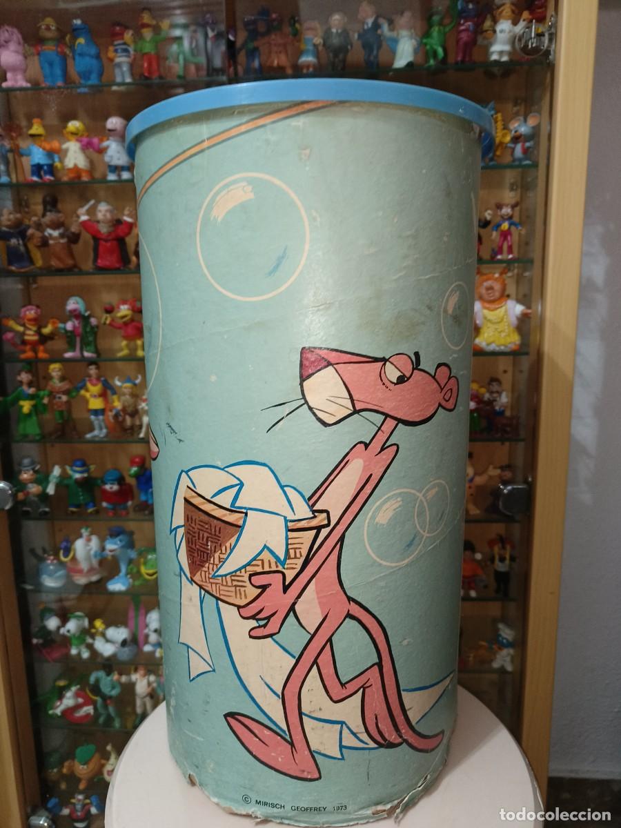 Antique Toys and Collectible Games: Ocasion unica coleccionista Cubo tambor detergente a&ntilde;os 70 80 Pantera Rosa Tipo Colon Dixan juguetes