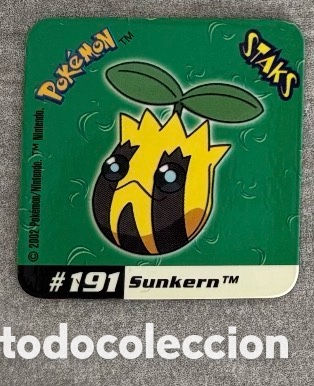 Juguetes antiguos y Juegos de colecci&oacute;n: Pokemon staks nintendo 2002 sunkern 191