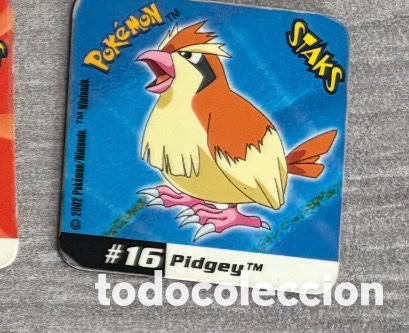 Juguetes antiguos y Juegos de colecci&oacute;n: Pokemon staks nintendo 2002 pidgey 16