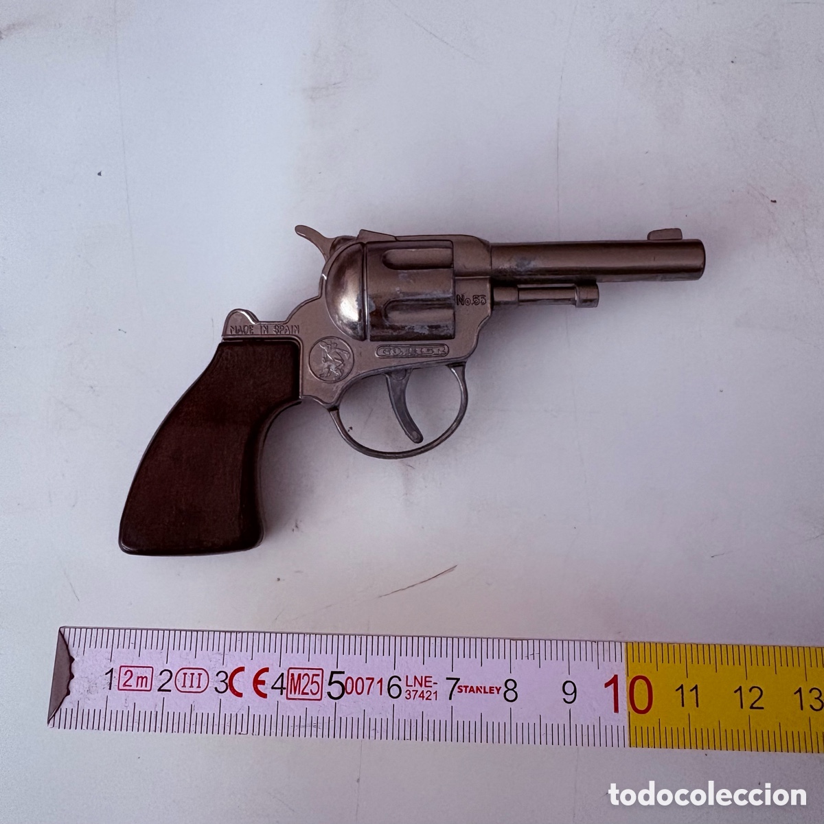 Juguetes antiguos y Juegos de colecci&oacute;n: Arma postola revolver de juguete a&ntilde;os 70-80 gonher ref. 55