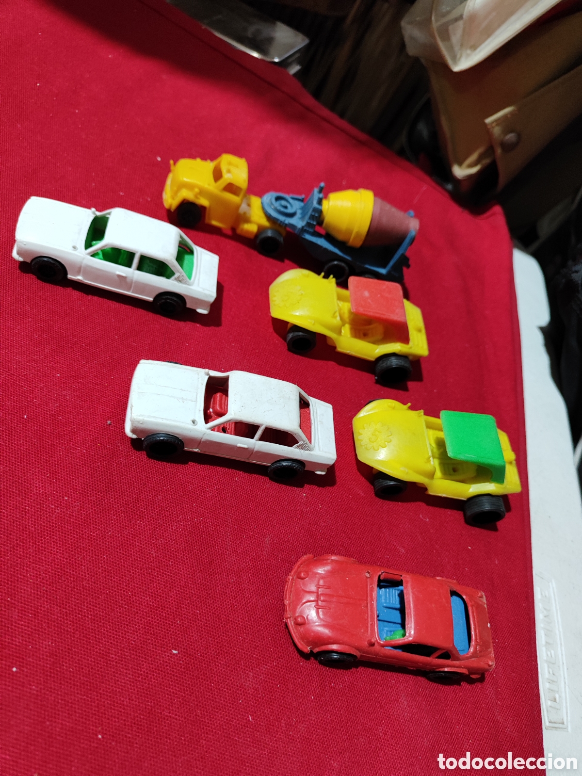 Juguetes antiguos y Juegos de colecci&oacute;n: Lote coches VAM DE PL&Aacute;STICO SEAR ALPINE BUGGY Y HORMIGONERA SIN MARCA