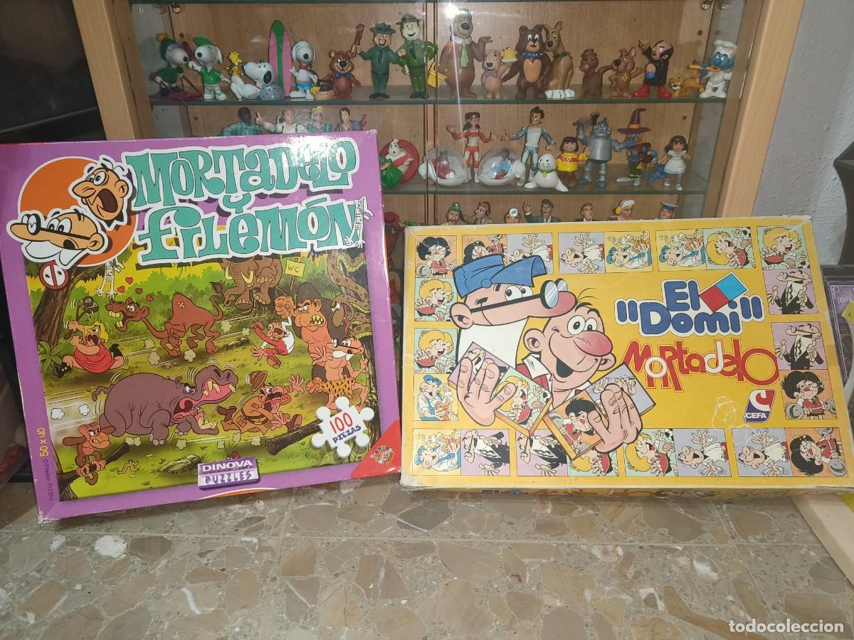 Juguetes antiguos y Juegos de colecci&oacute;n: Ocasion coleccionisas 2 antiguos juegos completos a&ntilde;os 80 Mortadelo y Filemon