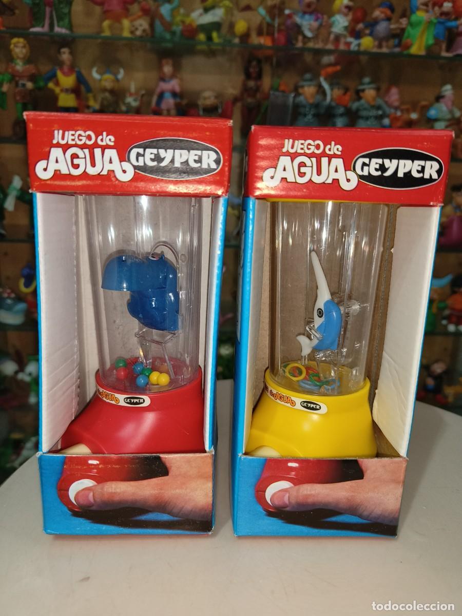 Juguetes antiguos y Juegos de colecci&oacute;n: Ocasion ! 2 juguetes nuevos a estrenar Juegos de Agua Geyper a&ntilde;os 70 80 Hipopotamo y Pez Espada