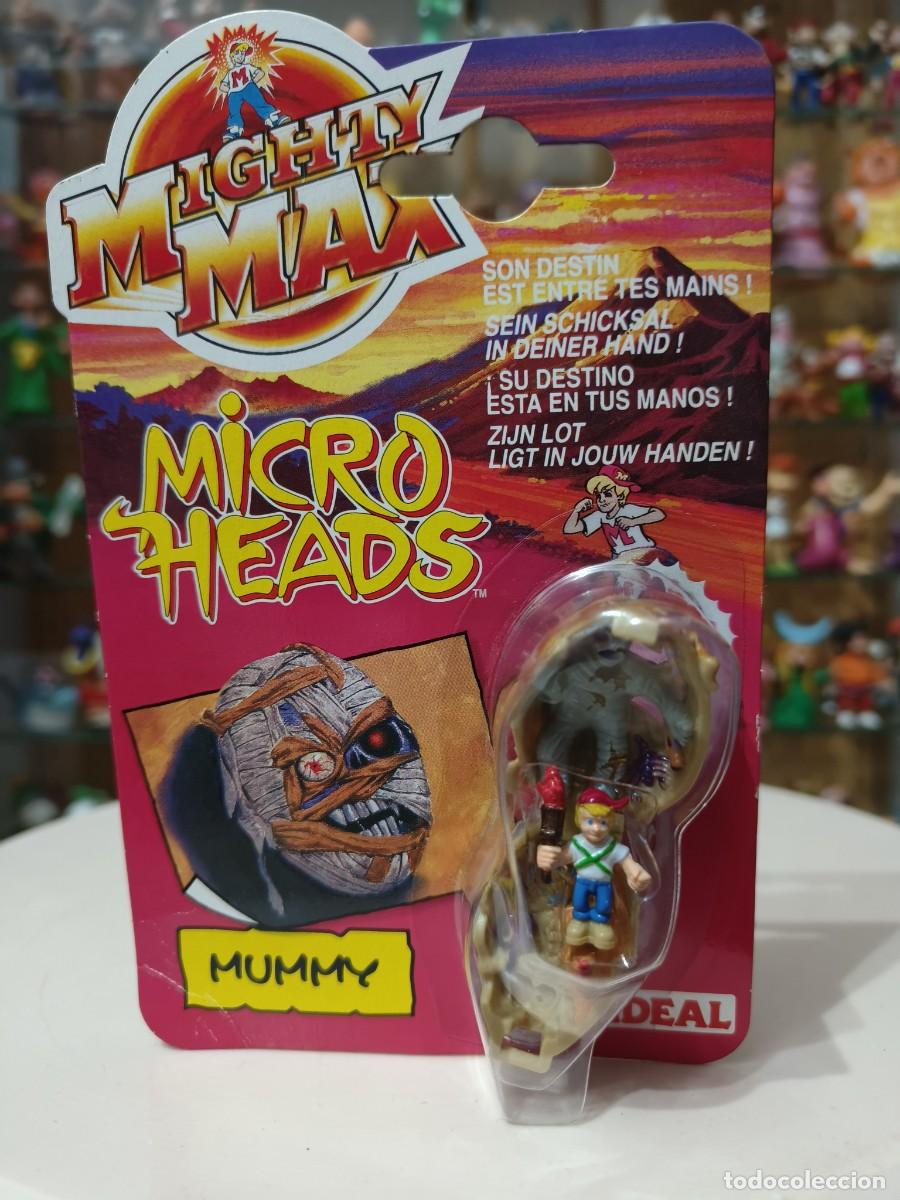 Juguetes antiguos y Juegos de colecci&oacute;n: Ocasion unica coleccionistas ! Blister perfecto estado Mighty Max Micro Heads Mummy Ideal 1993