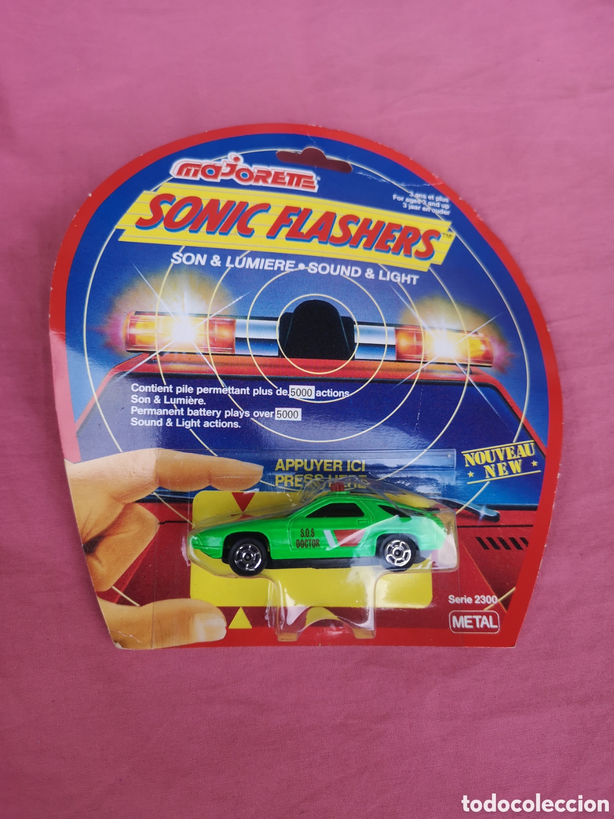 Juguetes antiguos y Juegos de colecci&oacute;n: Majorette. Sonic Flashers serie 2300. S.O.S. DOCTOR. SIN ABRIR. A&ntilde;os 80/90.
