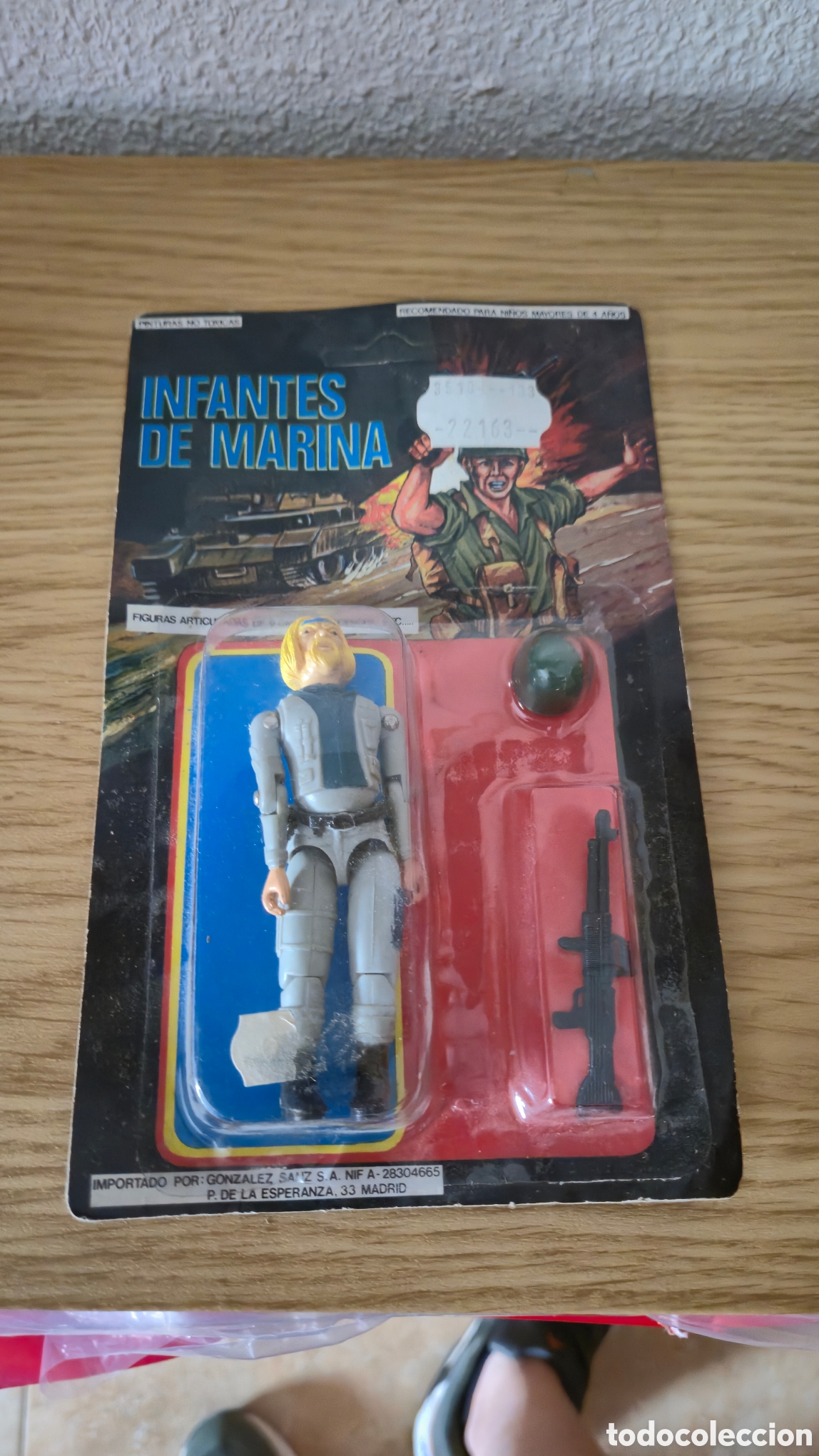 Juguetes antiguos y Juegos de colecci&oacute;n: Figura en blister Bootleg tipo Gijoe Commando. A&ntilde;os 80-90 Infantes de marina