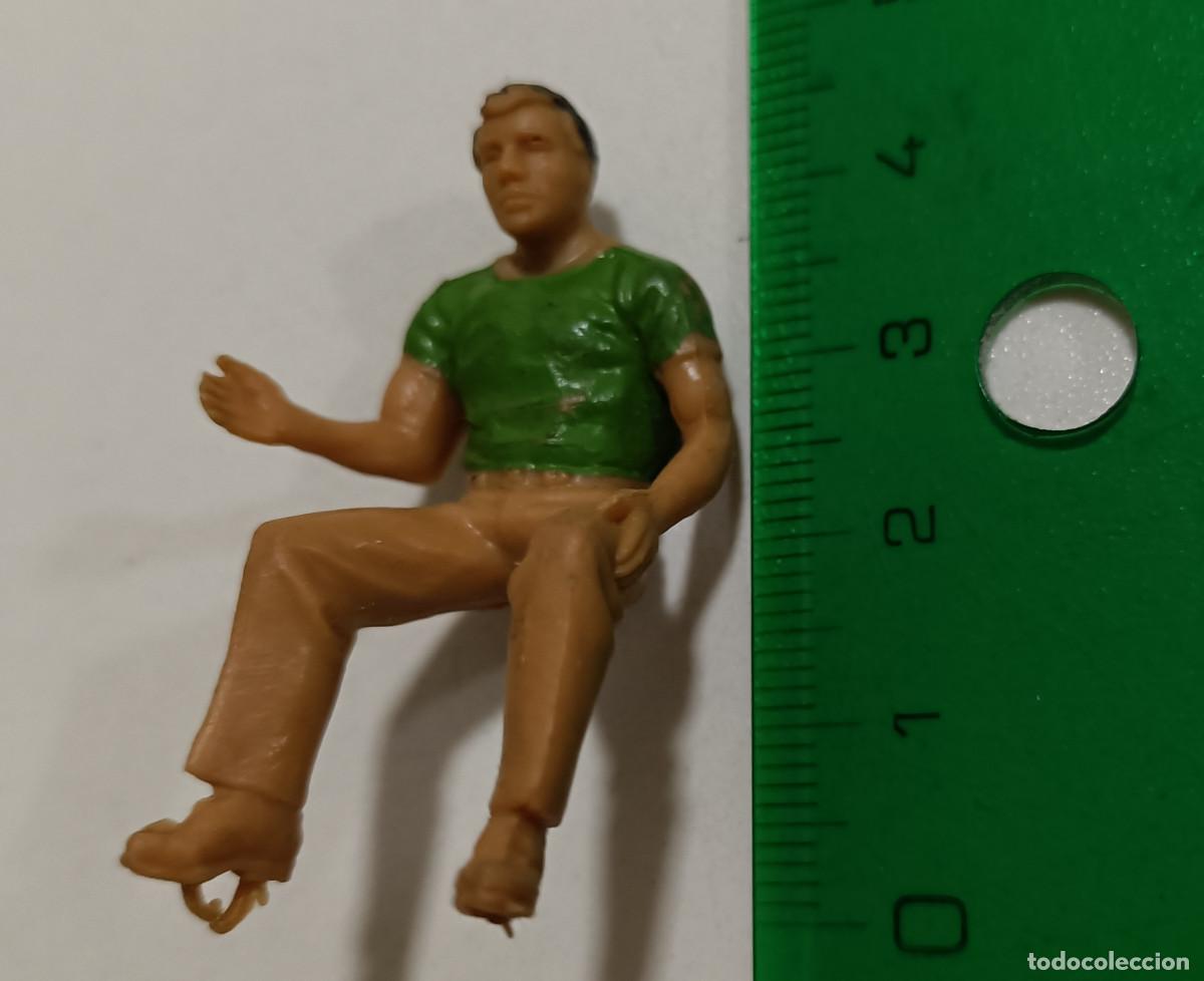 Juguetes antiguos y Juegos de colecci&oacute;n: figura escala humana mu&ntilde;eco humano conductor ? sentado operario