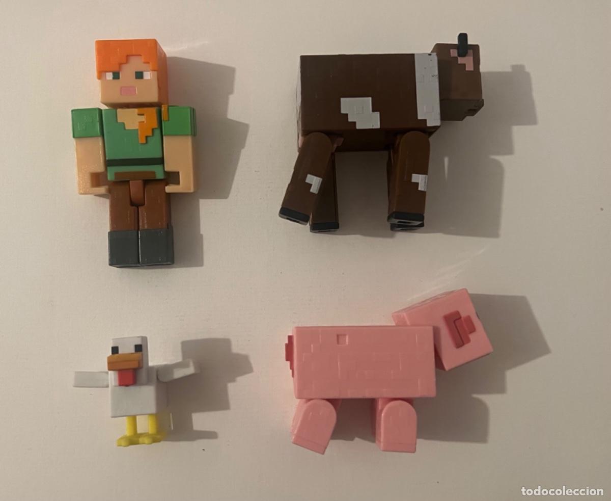 Juguetes antiguos y Juegos de colecci&oacute;n: 4 mu&ntilde;ecos MATTEL granjero, cerdo, vaca y pato