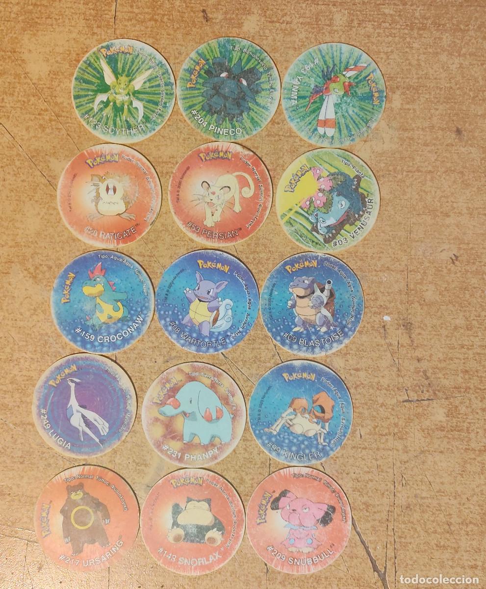 Juguetes antiguos y Juegos de colecci&oacute;n: lote TAZO POKEMON - A&Ntilde;O 2002 - MATUTANO - ESPA&Ntilde;A - un poco gastados - ver foto