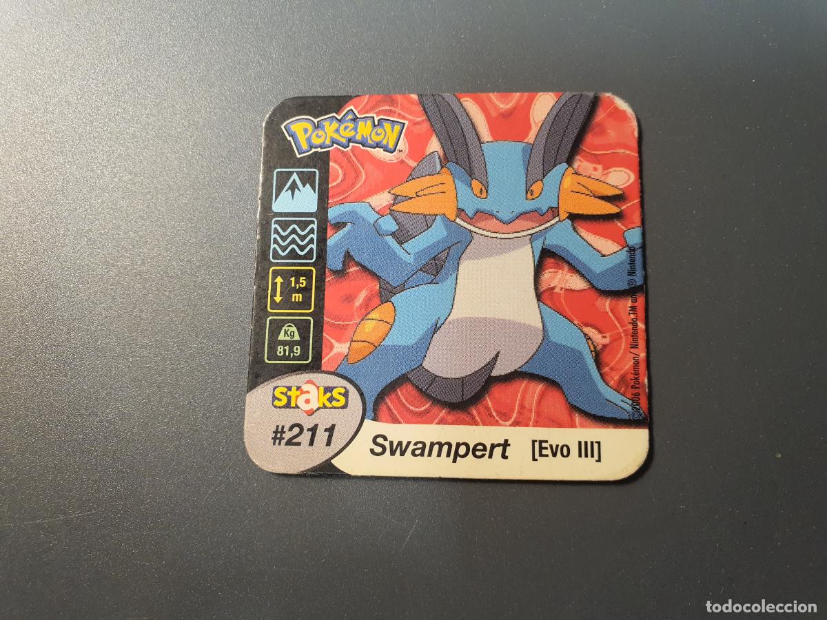 Juguetes antiguos y Juegos de colecci&oacute;n: TAZO CROMO POKEMON -- 2006 -- POKEMON STAKS -- N&ordm; 211
