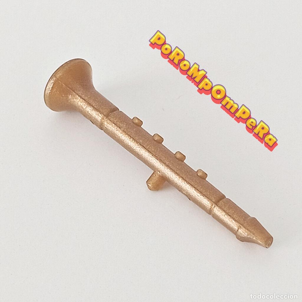 Juguetes antiguos y Juegos de colecci&oacute;n: CLARINETE DORADO SIMILAR LEGO PLAYMOBIL INSTRUMENTO MUSICAL M&Uacute;SICA - SET/S POR DETERMINAR M3