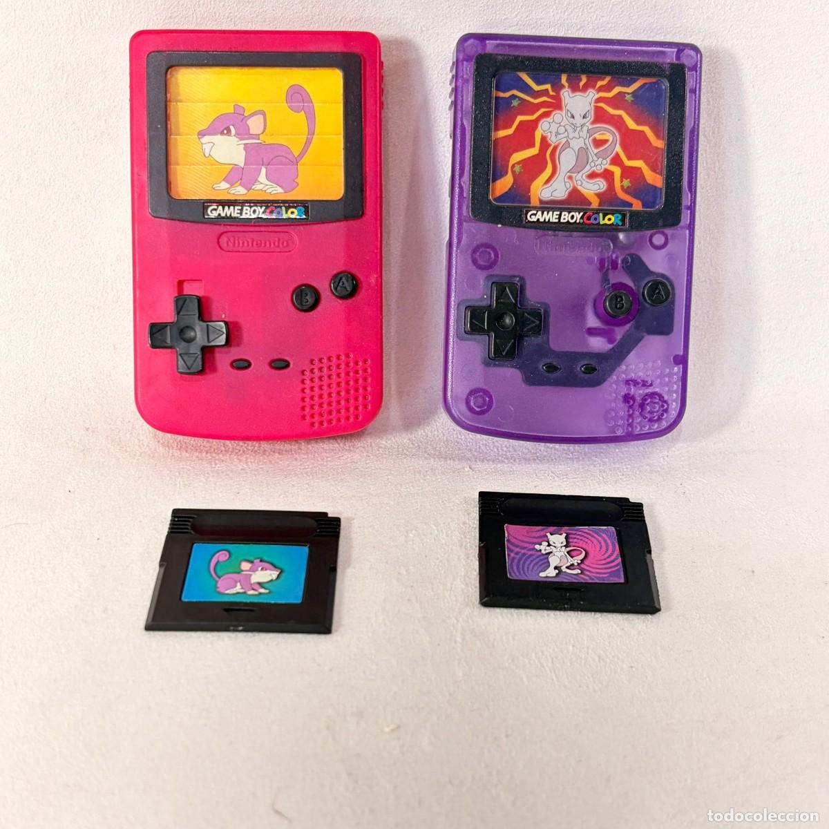 Juguetes antiguos y Juegos de colecci&oacute;n: LOTE 2 MINI CONSOLA GAMEBOY COLOR - EDICI&Oacute;N BURGER KING - A&Ntilde;O 2000
