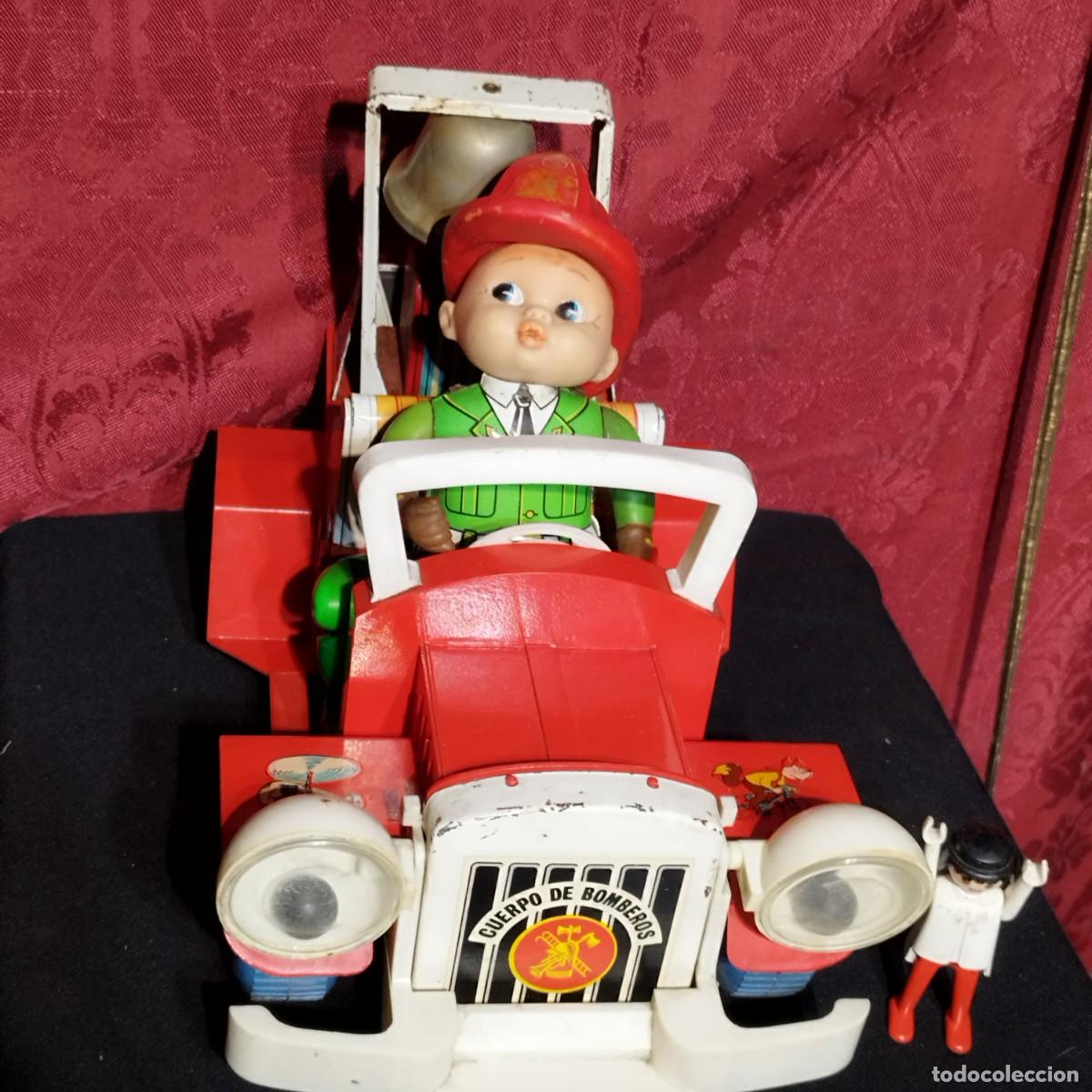 Juguetes antiguos y Juegos de colecci&oacute;n: CAMION BOMBEROS MARCA JYESA - CHAPA , GOMA Y PLASTICO -