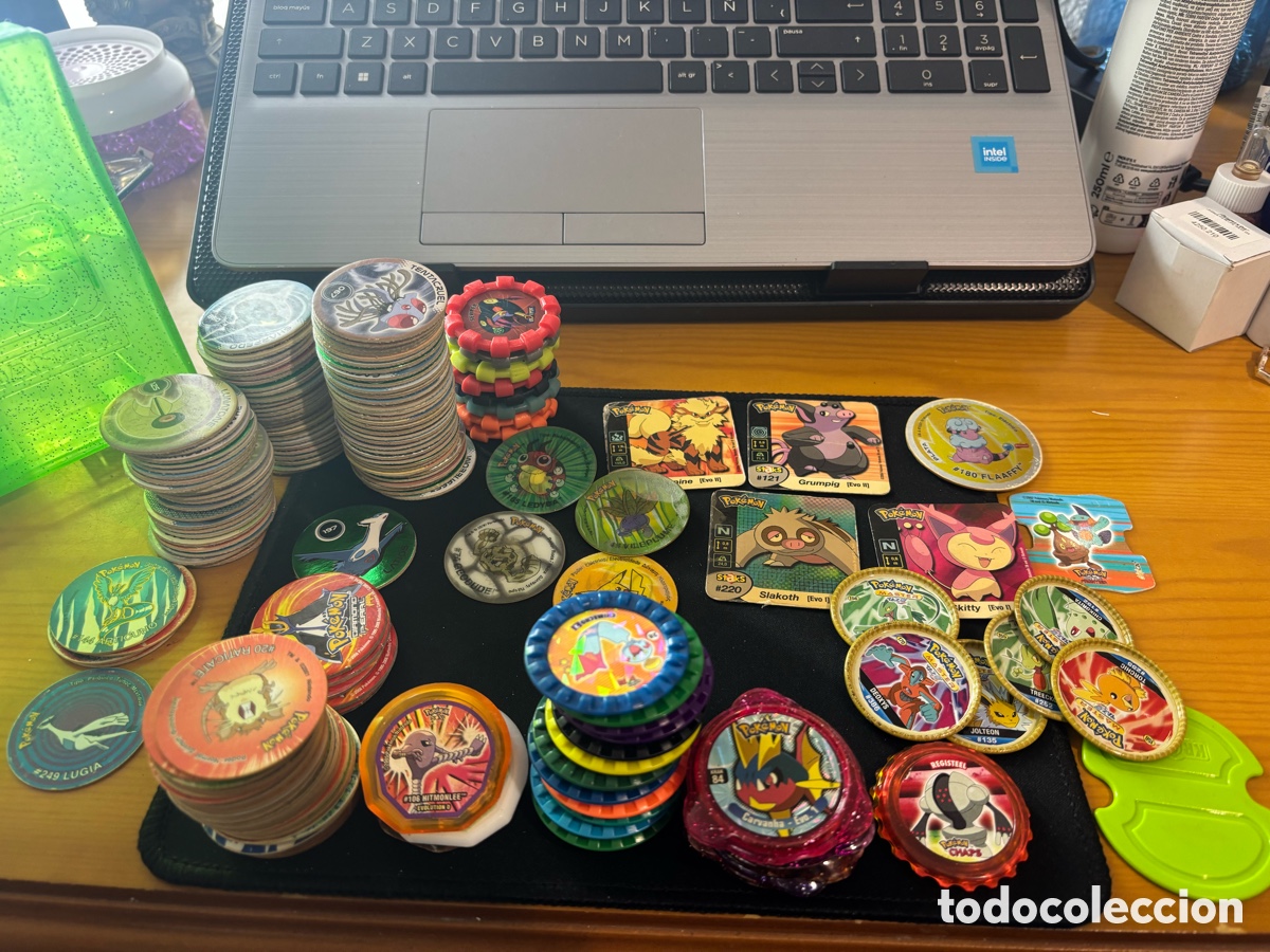 Juguetes antiguos y Juegos de colecci&oacute;n: Lote +180 TAZOS Y COLECCIONABLES POKEMON