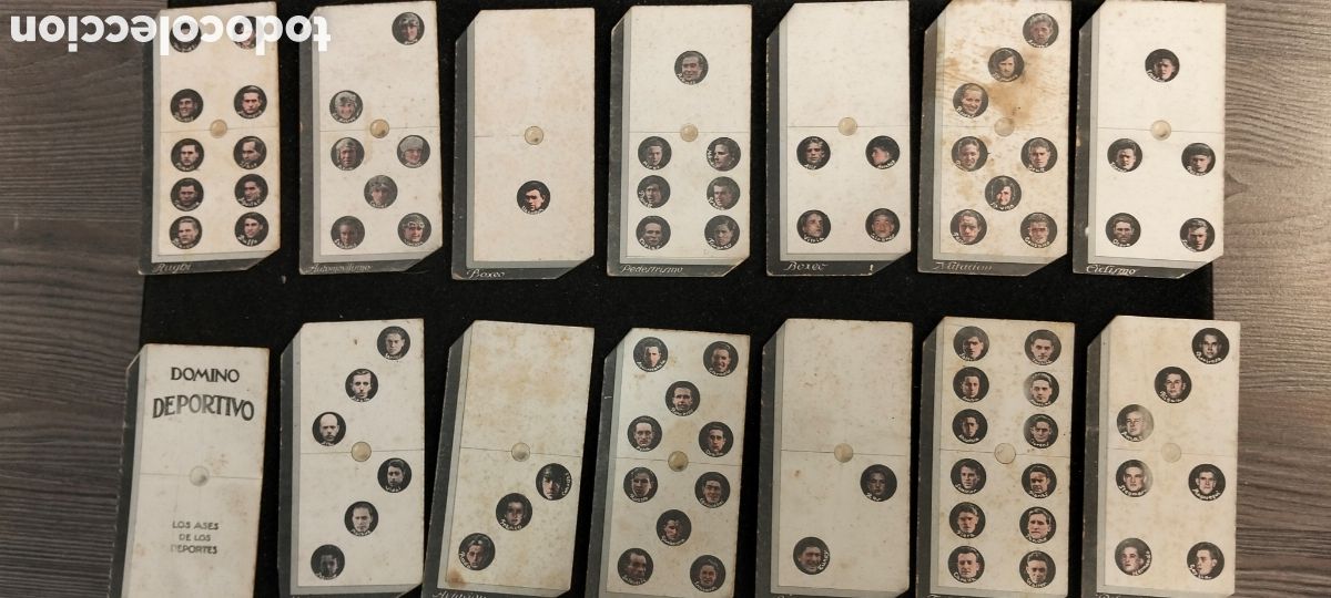 Juguetes antiguos y Juegos de colecci&oacute;n: 14 piezas domino Deportivo chocolates Jaume Boix