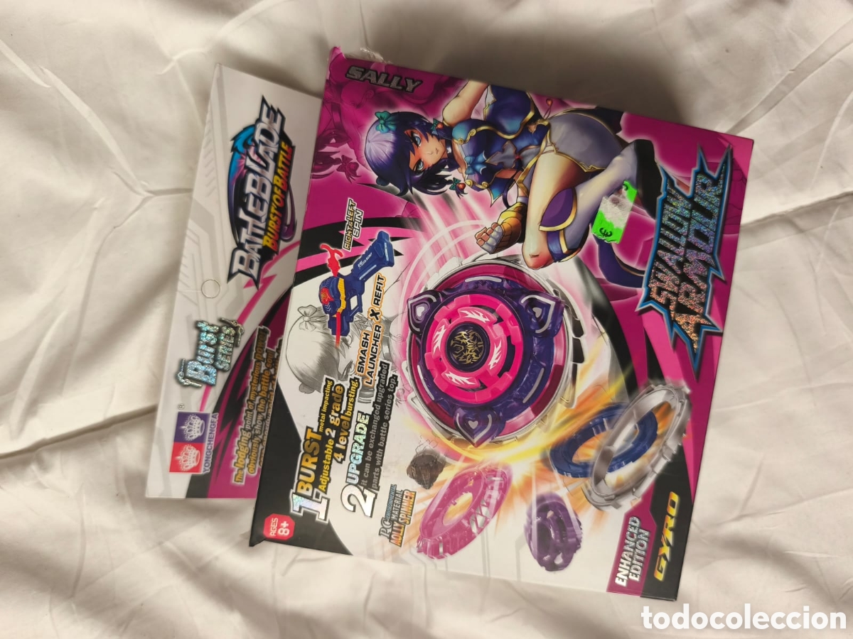 Juguetes antiguos y Juegos de colecci&oacute;n: Set de batalla Beyblade Sally Swallow Armours &rdquo;Burst of Battle&rdquo;. Yongchengfa.