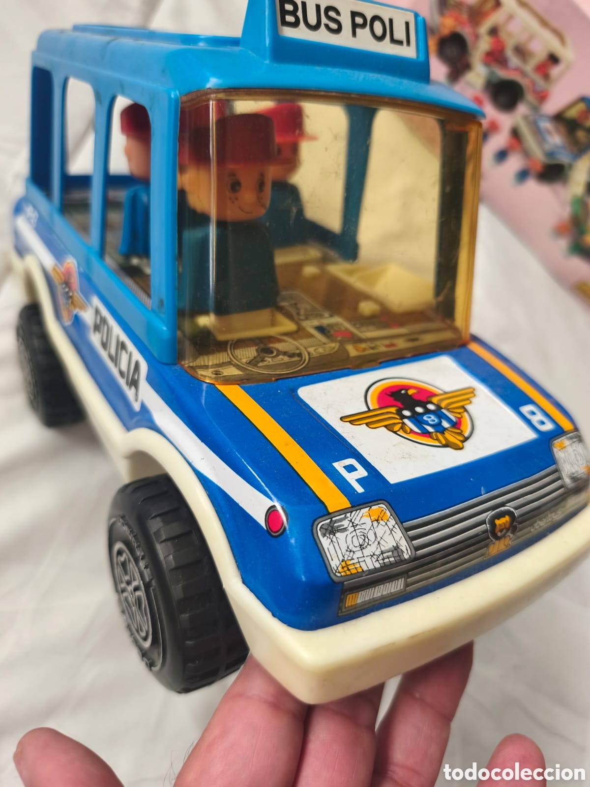 Juguetes antiguos y Juegos de colecci&oacute;n: Juguete vintage. Coche de policia. Camion patrulla. Serie &rdquo;Chips Chips&rdquo;. Obertoys. Finales 70.