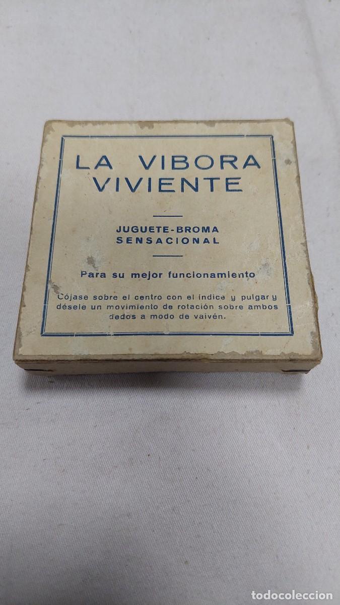Juguetes antiguos y Juegos de colecci&oacute;n: Antiguo Vibora viviente juguete broma