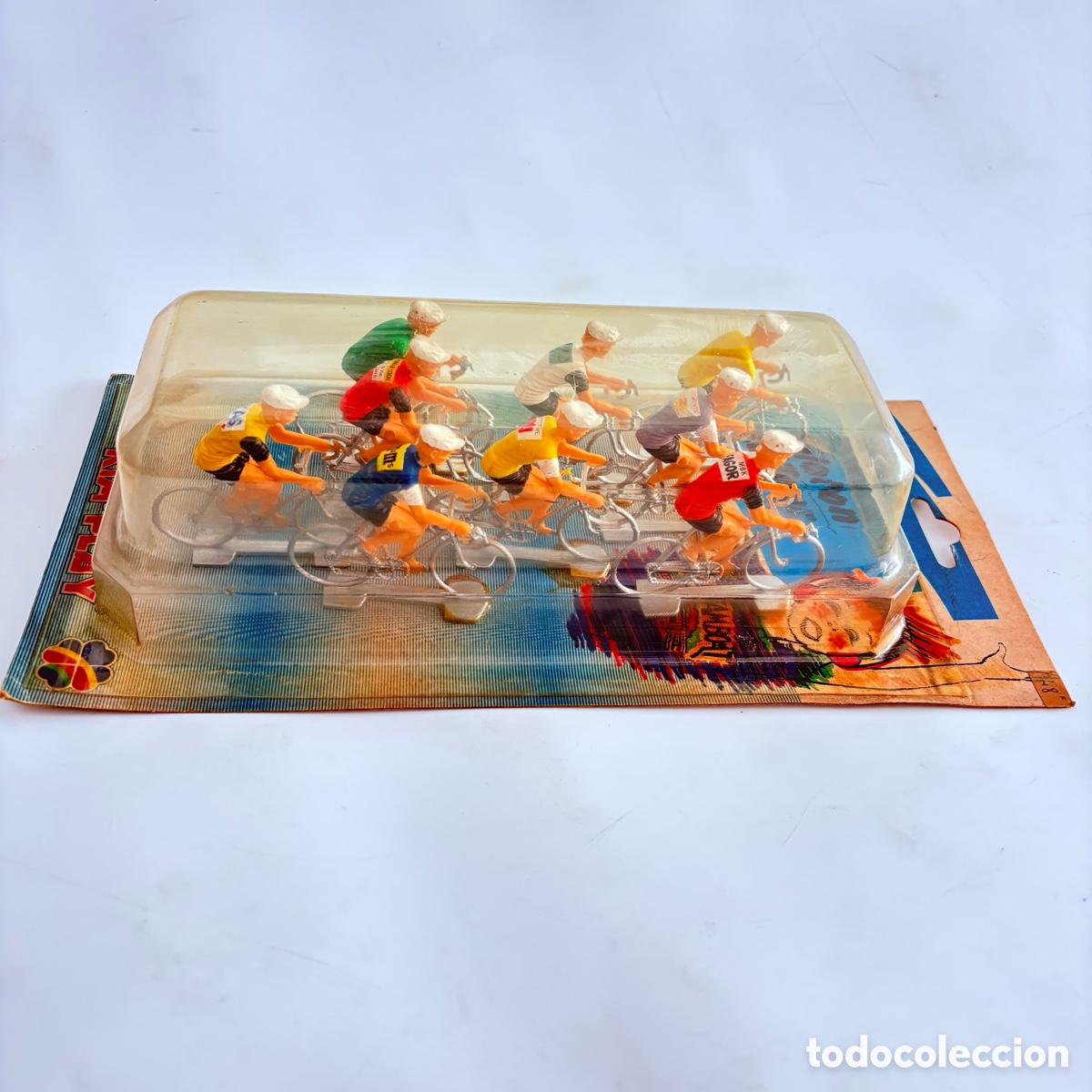 Juguetes antiguos y Juegos de colecci&oacute;n: blister a&ntilde;os 80 sin abrir cofalu peloton tour de francia ciclistas miniatura kas fagor systeme u