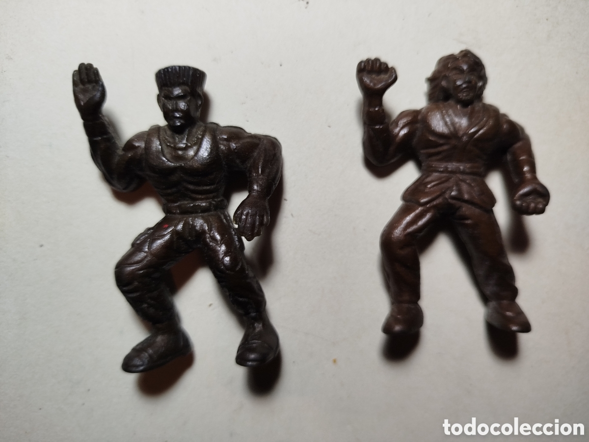 Juguetes antiguos y Juegos de colecci&oacute;n: Dos figuras bootleg lucha
